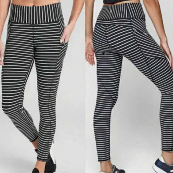 Athleta Stripe Contender 7/8 Tight Legging size S - Picture 12 of 12